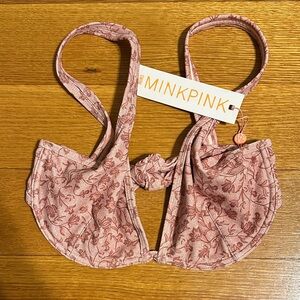 MINKPINK Dusty Rose Floral Bikini Set